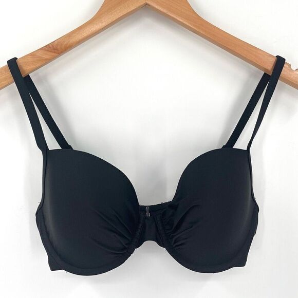 NWOT Aerie Lightly Lined Underwire Bikini Top Women 32DD Black - Picture 1 of 7